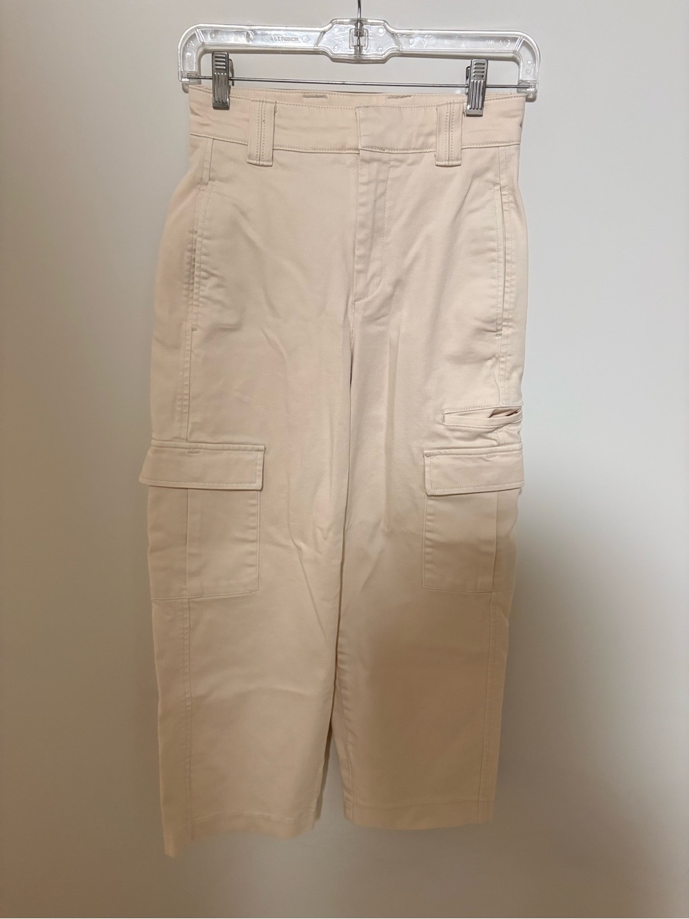 Babaton Cream Straight-Leg Cargo Pants